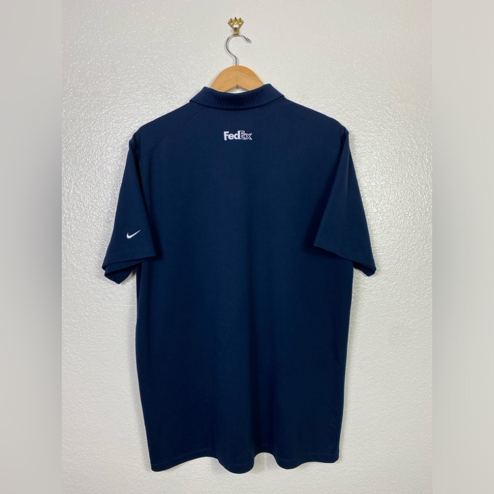 Nike FedEx Shirt Mens XL Blue Employee Work Uniform Delivery
